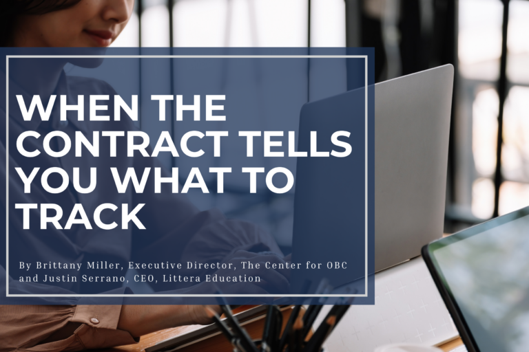When the Contract Tells You What to Track