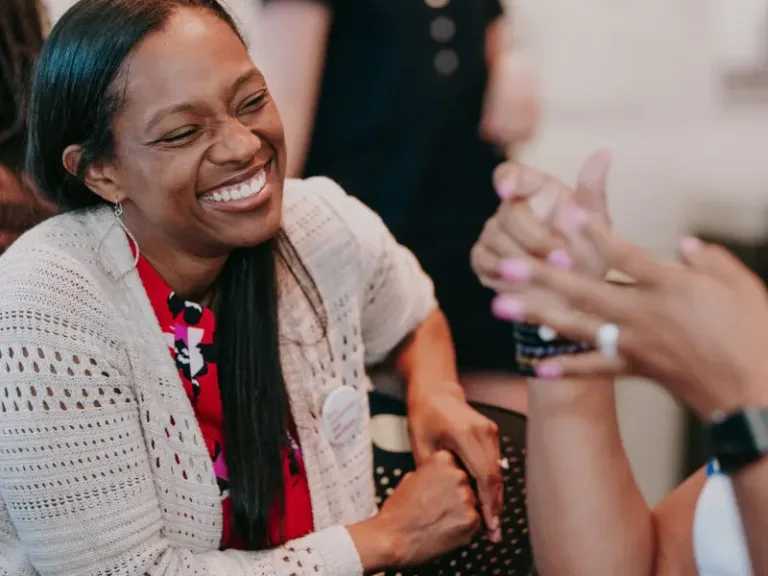Women talking at a gathering
