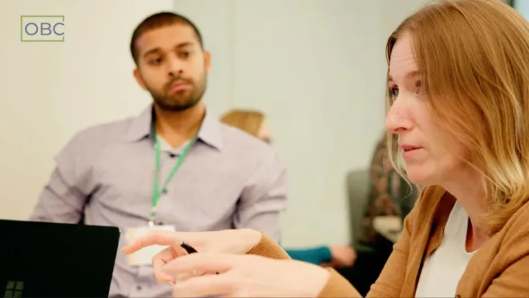 District administrators interacting in a workshop